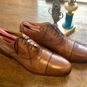 Johnston Murphy Cap Toe Oxford Leather Dress Shoes Sz 11